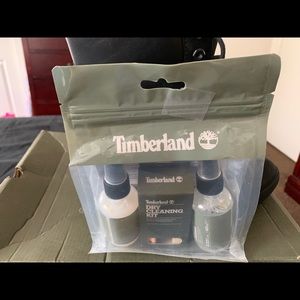 Heeled black Timberlands